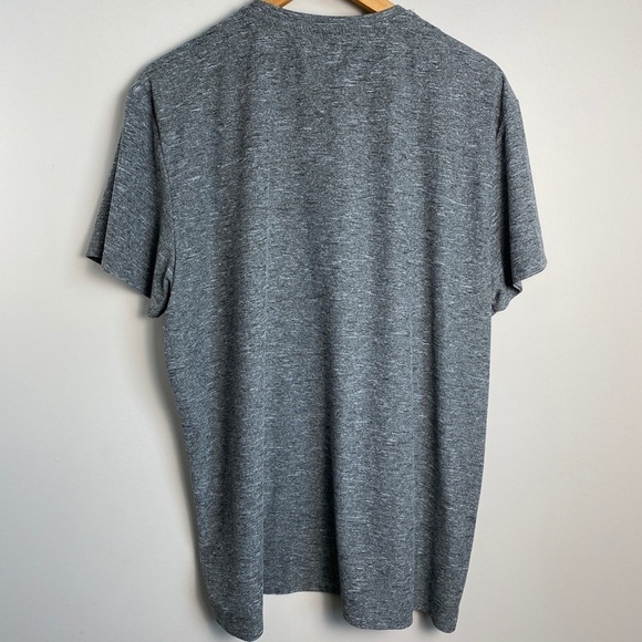 Bruno Milano Men's Gray/Black Streaked Short Sleeve Basic Casual T-shirt Size XL - Picture 4 of 11